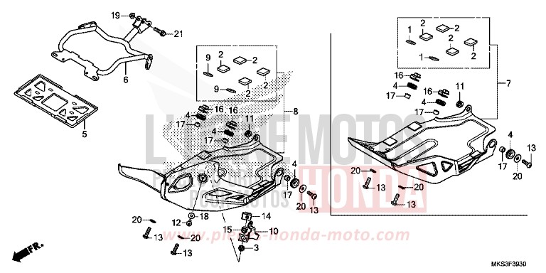 SKID PLATE de Africa Twin DCT MAT BALLISTIC BLACK METALLIC (NHA86) 2020
